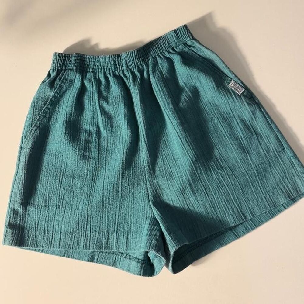 Vintage 1980s Season Ticket teal shorts